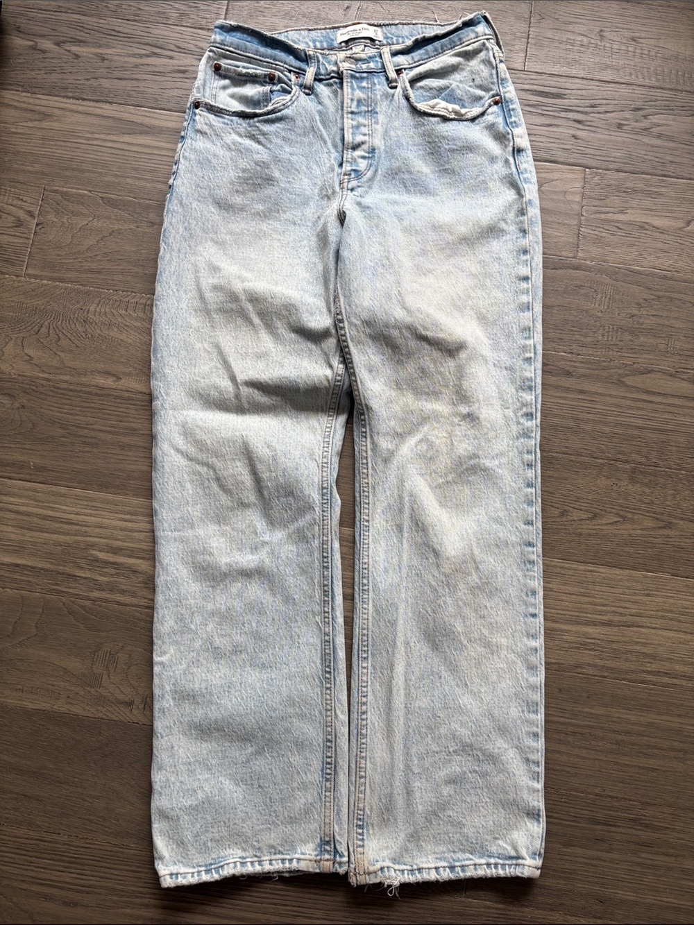 Abercrombie & Fitch | Light Blue '90s Baggy Low Rise Jeans Curve Love Size 24